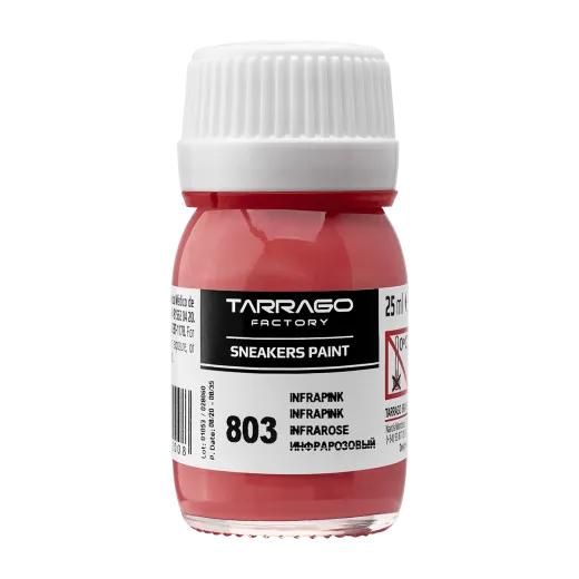 TARRAGO SNEAKERS Paint Collector Colors 25ml #803 INFRAPINK / Różowa farba akrylowa do personalizacji butów i ubrań