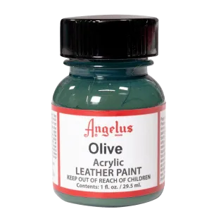 ANGELUS Acrylic Leather Paint Standard 1oz #272 OLIVE / OLIWKOWA farba akrylowa do malowania Sneakersów i Jeansu