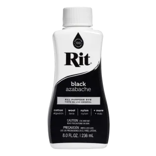 RIT DYE All-Purpose Liquid Dye 8oz BLACK / CZARNY uniwersalny barwnik w płynie do tkanin i innych powierzchni
