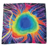 Maska do jedwabiu na bazie wody. Rękodzieło, customizacja, malowanie tkanin.