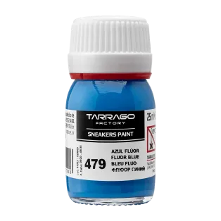 TARRAGO SNEAKERS Paint Fluor Colors 25ml #479 AZUL / Niebieskie akrylowe farby UV do malowania sneakersów i ubrań