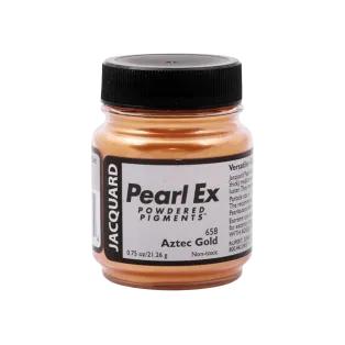 JACQUARD Pearl EX Powdered Metallic Pigments 0.75oz #658 AZTEC GOLD / Azteckie złote metaliczne i perłowe pigmenty w proszku do rękodzieła