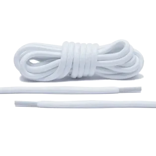 LACE LAB Rope Laces 5mm White - Białe okrągłe sznurówki do butów