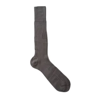 VICCEL / CELCHUK Knee Socks Gray Wool Silk - Luksusowe podkolanówki