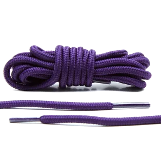 LACE LAB XI Rope Laces 6mm Grape / Fioletowe okrągłe sznurówki do butów
