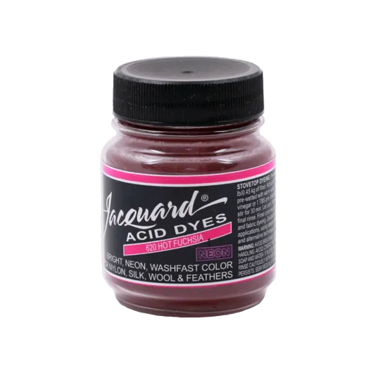 JACQUARD Acid Dye 0.5oz #620 HOT FUCHSIA / FUKSJOWY barwnik kwasowy do wełny, jedwabiu i piór