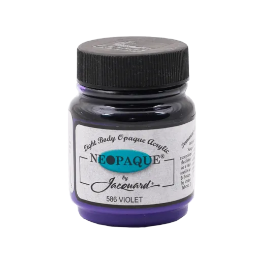 JACQUARD Neopaque Paint 2.25oz #586 VIOLET / FIOLETOWA mocnokryjąca farba akrylowa do ubrań, butów i rękodzieła