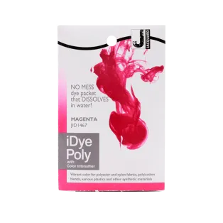 JACQUARD iDye Poly 0.49oz #1467 MAGENTA / MAGENTA barwnik do poliestru, nylonu, tkanin syntetycznych i tworzyw sztucznych