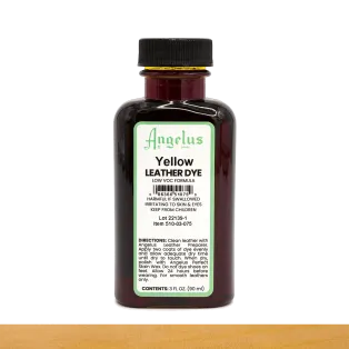 ANGELUS LOW VOC Leather Dye 3oz #075 YELLOW / ŻÓŁTY barwnik do naturalnych skór licowych