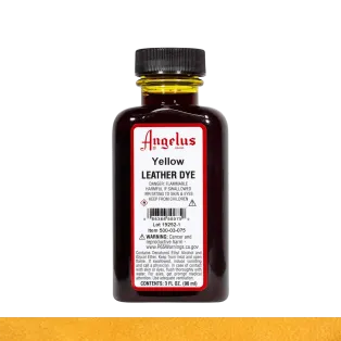 ANGELUS Leather Dye 3oz #075 YELLOW / ŻÓŁTY barwnik alkoholowy do naturalnych skór licowych