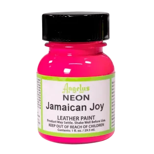 ANGELUS Acrylic Leather Paint Neon 1oz #122 JAMAICAN JOY / RÓŻOWA neonowa farba akrylowa UV do malowania Sneakersów i Jeansu
