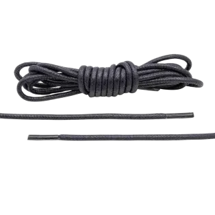 LACE LAB Waxed Shoe Laces 2.5mm Navy Blue / Granatowe okrągłe woskowane sznurowadła do butów