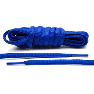 LACE LAB Thin Oval Laces Royal Blue / Niebieskie sznurowadła do butów