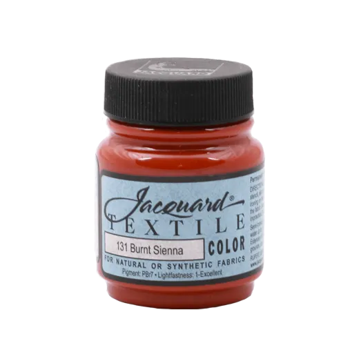 JACQUARD Textile Color Paint 2.25oz #131 BURNT SIENNA / SIENA PALONA farba akrylowa do tkanin