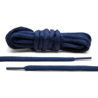 LACE LAB Thin Oval Laces Navy Blue / Granatowe sznurowadła do butów