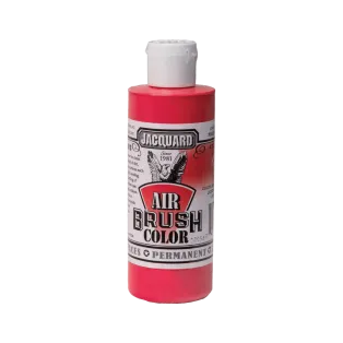 JACQUARD Airbrush Color Opaque Paint 4oz #201 RED / CZERWONA kryjąca farba akrylowa do aerografu