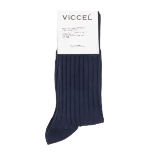 VICCEL / CELCHUK Socks Shadow Stripe Dark Navy Blue / Purple - Luksusowe skarpety