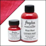 Czerwona opalizująca perłowa farba do personalizacji butów, jeansu, koszulek, akcesoriów. Riot Red Angelus Pearlscent Paint  Custom.