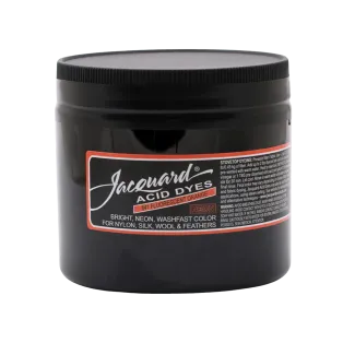 JACQUARD Acid Dye 8oz #641 FLUORESCENT ORANGE / FLUORESCENCYJNY POMARAŃCZOWY barwnik kwasowy do wełny, jedwabiu i piór