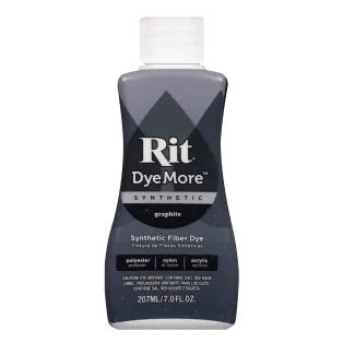 RIT DYEMORE Liquid Dye for Synthetics 7oz GRAPHITE / GRAFITOWY uniwersalny barwnik w płynie do tkanin syntetycznych i mieszanek