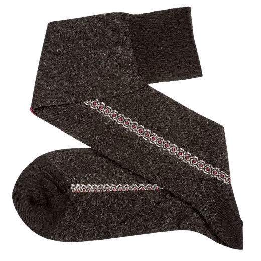 czarne eleganckie podkolanówki męskie wełniane viccel knee socks black merino wool
