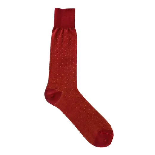 VICCEL / CELCHUK Socks Pindot Red / Yellow - Luksusowe skarpetki