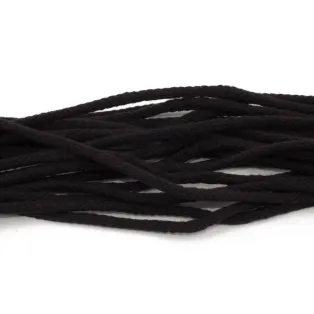 Tarrago Laces Cord 4.5mm Black - czarne okrągłe sznurowadła do butów