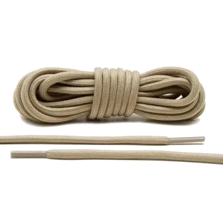 LACE LAB Rope Laces 5mm OXFORD TAN - Jasnobrązowe okrągłe sznurówki do butów
