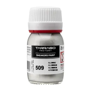TARRAGO SNEAKERS Paint Metallic Colors 25ml #509 ALUMINIUM / Srebrne metaliczne farby akrylowe do customizacji butów i ubrań