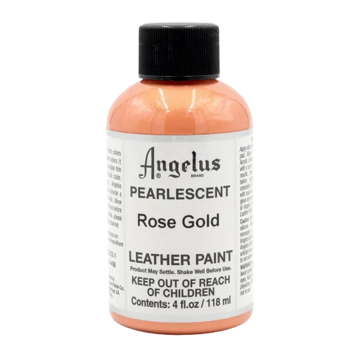 ANGELUS Acrylic Leather Paint Pearlescent 4oz #456 ROSE GOLD / RÓŻOWA ZŁOTA perłowa farba akrylowa do malowania Sneakersów i Jeansu