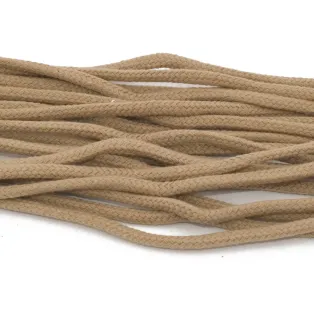Tarrago Laces Havy Cord 5.5mm Beige - beżowe okrągłe sznurowadła do butów