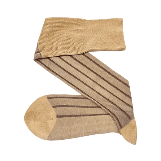 beżowe ekskluzywne podkolanówki bawełniane męskie viccel knee socks shadow stripe beige brown beżowe ekskluzywne podkolanówki bawełniane męskie viccel knee socks shadow stripe beige brown