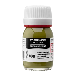 TARRAGO SNEAKERS Paint Collector Colors 25ml #800 CAMOUFLAGE GREEN / Zielona farba akrylowa do personalizacji butów i ubrań