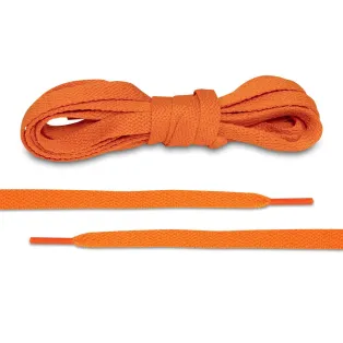 LACE LAB JORDAN 1 Laces 8mm Orange / Pomarańczowe płaskie sznurowadła do butów