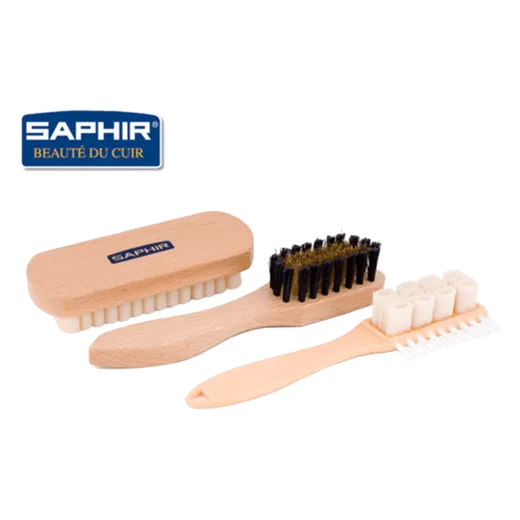 SAPHIR BDC Set Brushes Suede & Nubuck