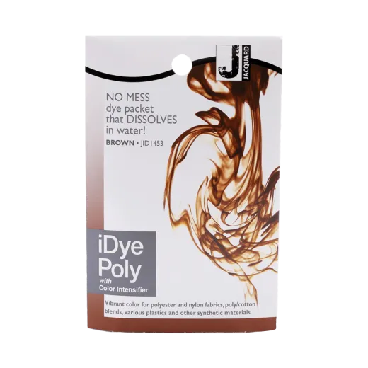 JACQUARD iDye Poly 0.49oz #1453 BROWN / BRĄZOWY barwnik do poliestru, nylonu, tkanin syntetycznych i tworzyw sztucznych