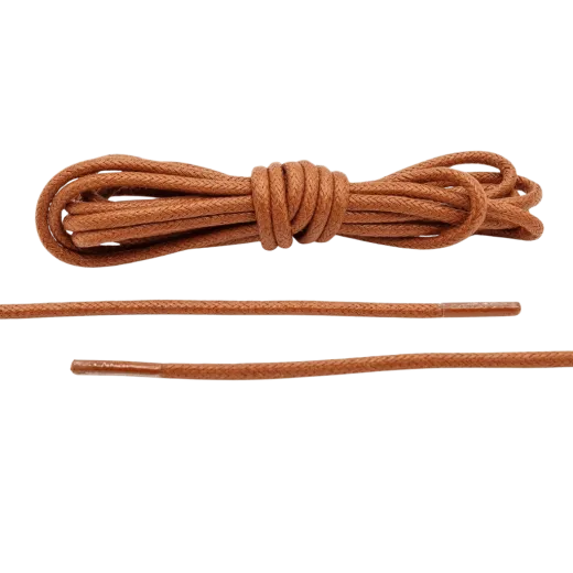 Brązowe woskowane okrągłe sznurowadła luksusowe. Sznurówki do customizacji sneakersów - Jordan, Nike, Bred 1, Adidas.