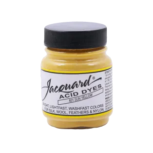 JACQUARD Acid Dye 0.5oz #601 SUN YELLOW / SŁONECZNO ŻÓŁTY barwnik kwasowy do wełny, jedwabiu i piór