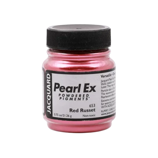 JACQUARD Pearl EX Powdered Metallic Pigments 0.75oz #653 RED RUSSET / Rdzawe metaliczne i perłowe pigmenty w proszku do rękodzieła