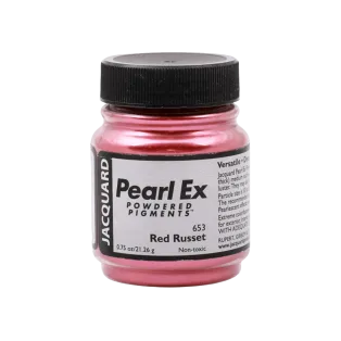 JACQUARD Pearl EX Powdered Metallic Pigments 0.75oz #653 RED RUSSET / Rdzawe metaliczne i perłowe pigmenty w proszku do rękodzieła