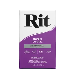 RIT DYE All-Purpose Powder Dye 1.125oz PURPLE / FIOLETOWY uniwersalny barwnik w proszku do tkanin i innych powierzchni