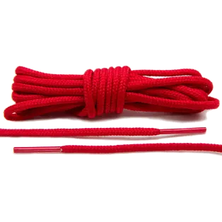 LACE LAB Roshe Laces 3mm Red / Czerwone okrągłe sznurowadła do butów