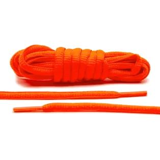 LACE LAB Thin Oval Laces Flaming Orange / Pomarańczowe sznurowadła do butów
