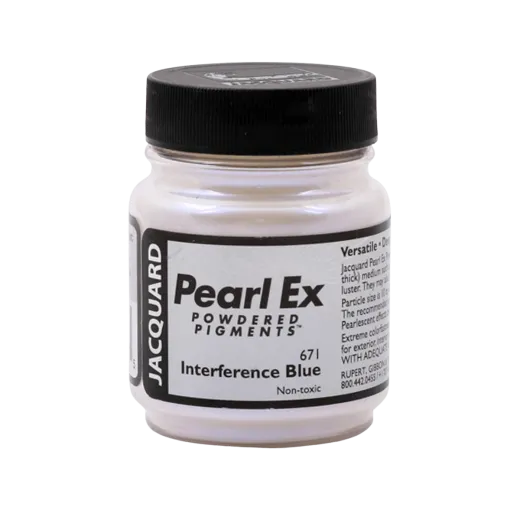 JACQUARD Pearl EX Powdered Interference Pigments 0.5oz #671 BLUE / Niebieski opalizujący pigment proszkowy do rękodzieła