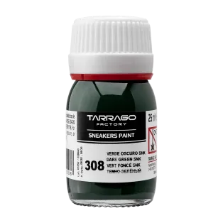 TARRAGO SNEAKERS Paint Standard Colors 25ml #308 DARK GREEN / Ciemnozielona farba akrylowa do personalizacji i renowacji butów oraz jeansu