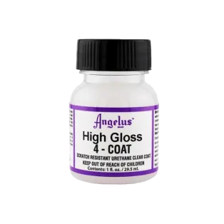 ANGELUS 4-COAT Finisher 1oz - High Gloss / Wysoki połysk wykończeniowy lakier uretanowy do customizacji Sneakersów i ubrań