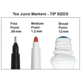 Jacquard Tee Juice Broad Point Fabric Art Marker to pisak o wysokiej gęstości, idealny do tworzenia ręcznie rysowanych grafik, rysunków na tkaninach, odzieży.