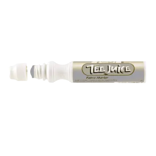 JACQUARD Tee Juice Fabric Art Marker Broad Point 12mm GREY / Gruby szary pisak do jeansu, tkanin, skór, drewna, gliny, papieru