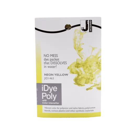 JACQUARD iDye Poly 0.49oz #1463 NEON YELLOW / ŻÓŁTY NEONOWY barwnik do poliestru, nylonu, tkanin syntetycznych i tworzyw sztucznych
