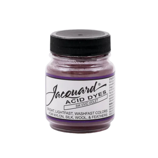 JACQUARD Acid Dye 0.5oz #644 VIVID VIOLET / ŻYWY FIOLETOWY barwnik kwasowy do wełny, jedwabiu i piór